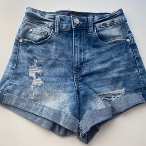 Light Blue Kendall and Kylie 'The Icon Shorts' XS